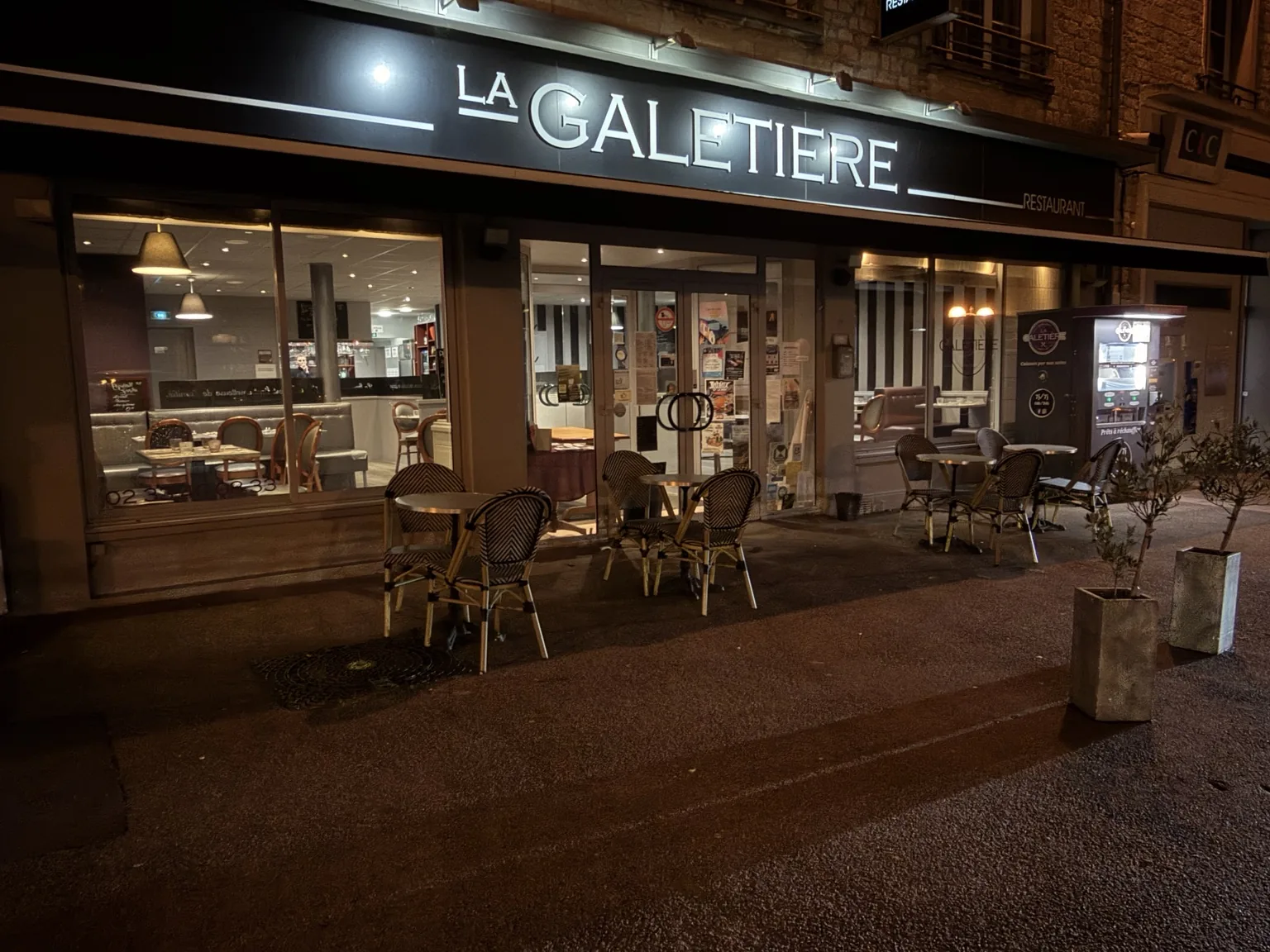 Façade du restaurant