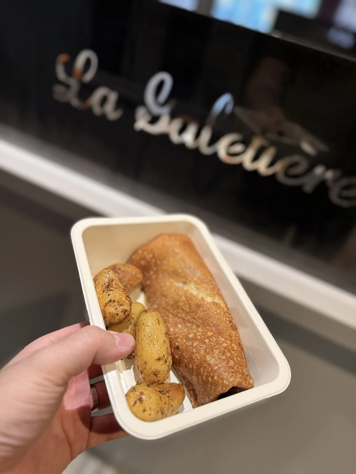 Galette à emporter préparée par La Galetière