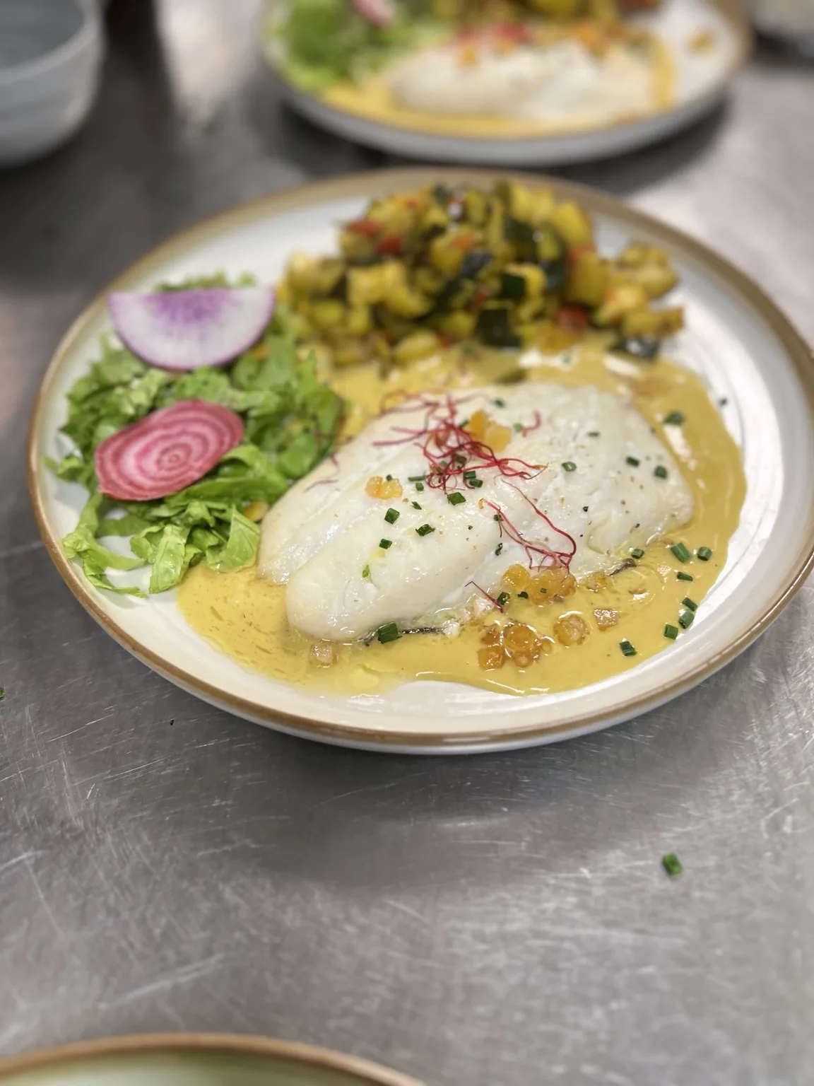Poisson et sauce